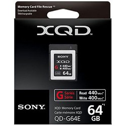 Sony XQD 64 Gb Série G 440/400 Mb/s ( 5x stronger )