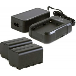 Atomos Power Kit Chargeur + 2 Batteries 