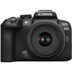 Canon EOS R10 + RF-S 18-45 /4.5-6.3 IS STM + Bague EF-RF Garanti 5 Ans