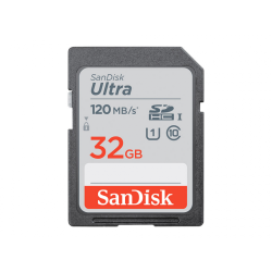 Sandisk SD HC Ultra Classe 10 (120Mo/s 533x) - 32 GB