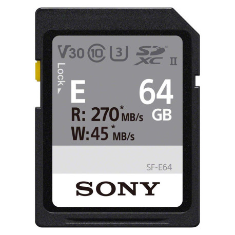 Sony SDXC UHS-II Serie E 64GB 270Mbs/45Mbs
