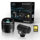 Kit Panasonic Lumix G 25/1.7 + Sennheiser MKE200 + SD 32 Go