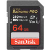 Sandisk Extreme Pro SDXC 64Go UHS-II 280 Mb/s V60