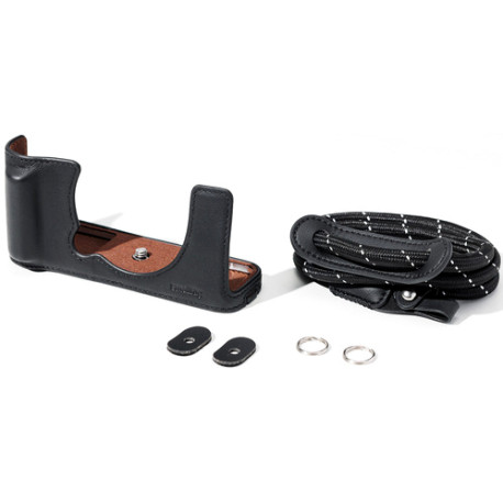 Smallrig 5450 demi étui cuir Noir + courroie pour FUJIFILM X-E5