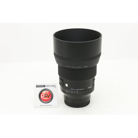 B - Sigma 85/1.4 DG DN ART monture Sony FE - Occasion