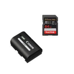 Canon Pack LP-E6P + SDXC Extreme Pro V60 64Go