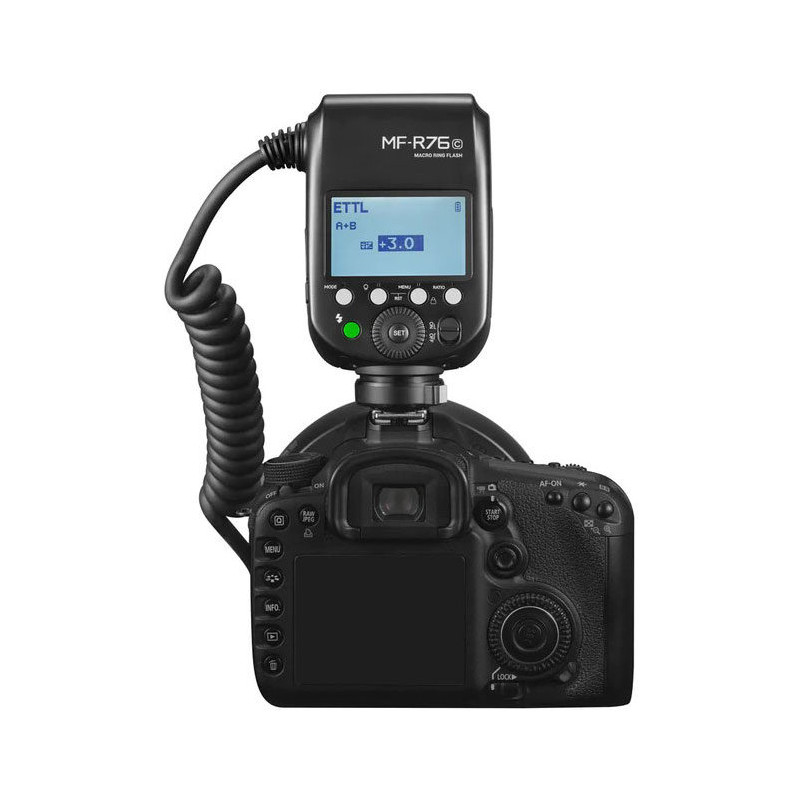 Godox MF-R76C Flash Anulare Macro TTL Per Canon – Illuminazione Circolare Per Riprese Close-Up