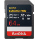 Sandisk Extreme Pro SDXC 64Go UHS-II 300 Mb/s v90