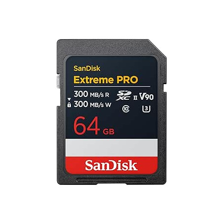 Sandisk Extreme Pro SDXC 64Go UHS-II 300 Mb/s v90