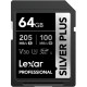Lexar SD Silver Plus UHS-1 64GB V30 R205/W100MB/s