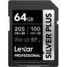 Lexar SD Silver Plus UHS-1 64GB V30 R205/W100MB/s