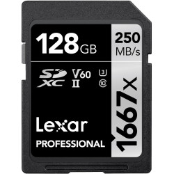 Lexar SD Pro Silver Series UHS-II 1667x 128GB V60