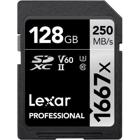 Lexar SD Pro Silver Series UHS-II 1667x 128GB V60
