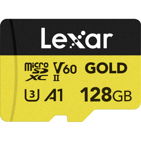Lexar microSDXC Gold Series UHS-II 128GB V60 280/100