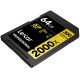 Lexar SD Pro Gold Series UHS-II 2000x 64GB V90