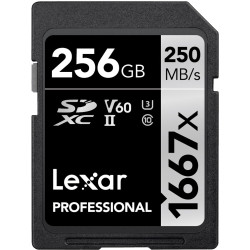 Lexar SD Pro Silver Series UHS-II 1667x 256GB V60