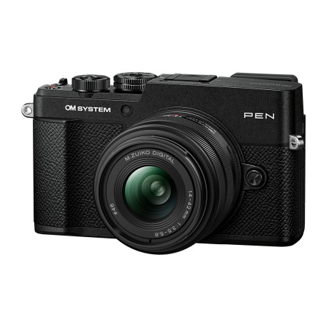 OM System PEN Noir + 14-42 /3.5-5.6 - Garanti 5 ans - Précommande *