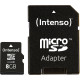 Intenso Micro SDHC 8Gb Class 10 + Adaptateur