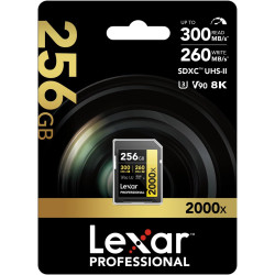 Lexar SD Pro Gold Series UHS-II 2000x 256GB V90
